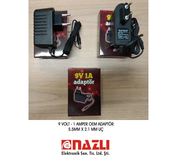 Adaptör 9Volt 1Amper Oem