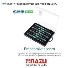 7 Parça Tornavida Seti Proskit SD-081A