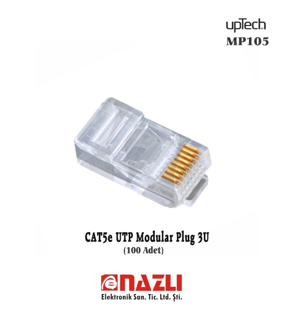 MP105 CAT5e UTP Modular Plug 3U