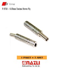 6.3MM Stereo Uzatıcı Metal ( 5 Adet )