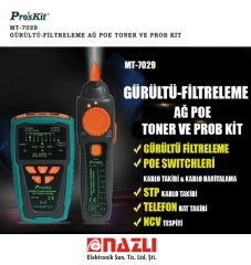 Gürültü Filtreme Ağ Poe Toner ve Prob Kit MT-7029N