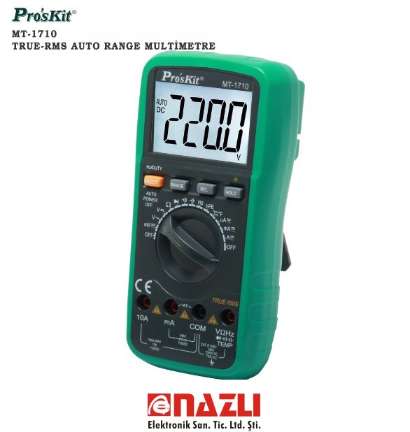 MT-1710 TRUE-RMS AUTO RANGE MULTİMETRE