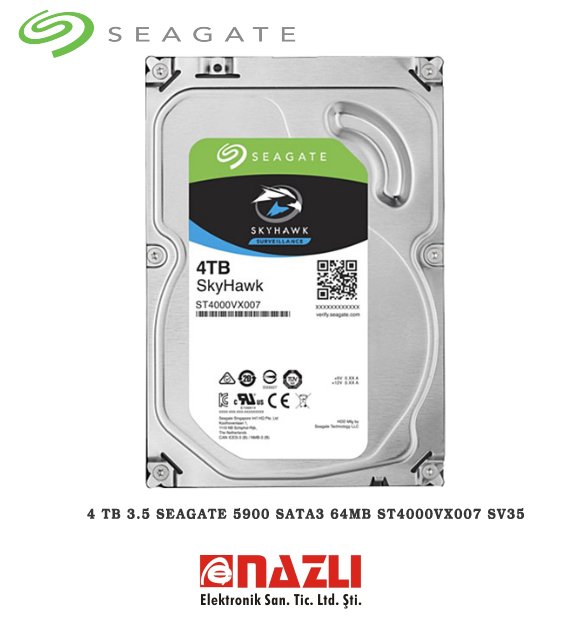 4 TB 3.5 SEAGATE 5900 SATA3 64MB ST4000VX007 SV35