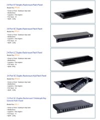 Fiber Optik 24 Port Patch Panel SC-Duplex PP501