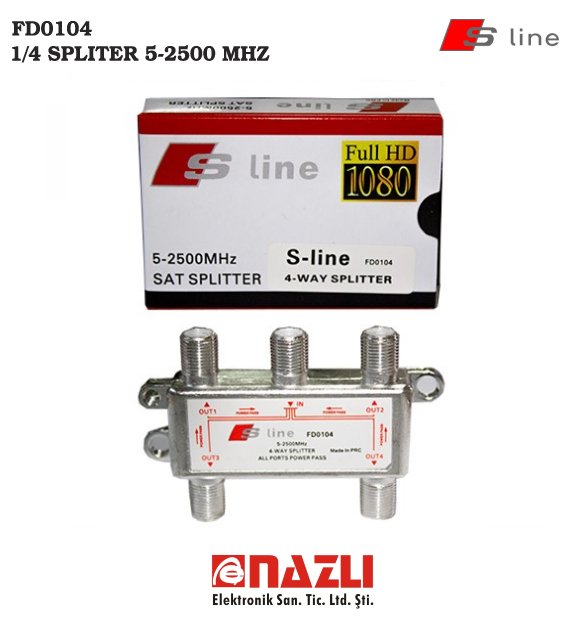 FD0104 SLİNE 5-2500MHZ 4 LÜ UYDU DAĞITICI