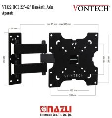 VT322 HCL Hareketli Tv Askı Aparatı 22 inç - 42 inç