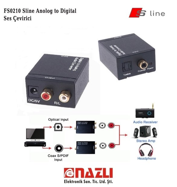 FS0210 Sline Anolog to Digital Ses Çevirici