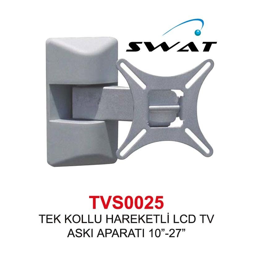 TVS0025 TEK KOLLU HAREKETLİ LCD TV ASKI APARATI 10”-27”