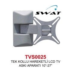 TVS0025 TEK KOLLU HAREKETLİ LCD TV ASKI APARATI 10”-27”