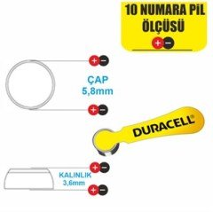 Duracell Activair 10 Numara İşitme Cihazı Pili