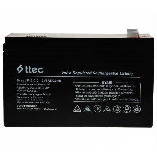 TTEC 12V 7AH KURU TİP AKÜ ( BASE)
