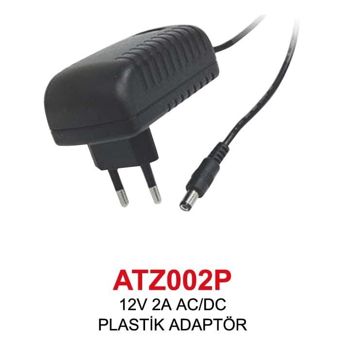 12V 2A AC/DC PLASTİK ADAPTÖR ATZ002P