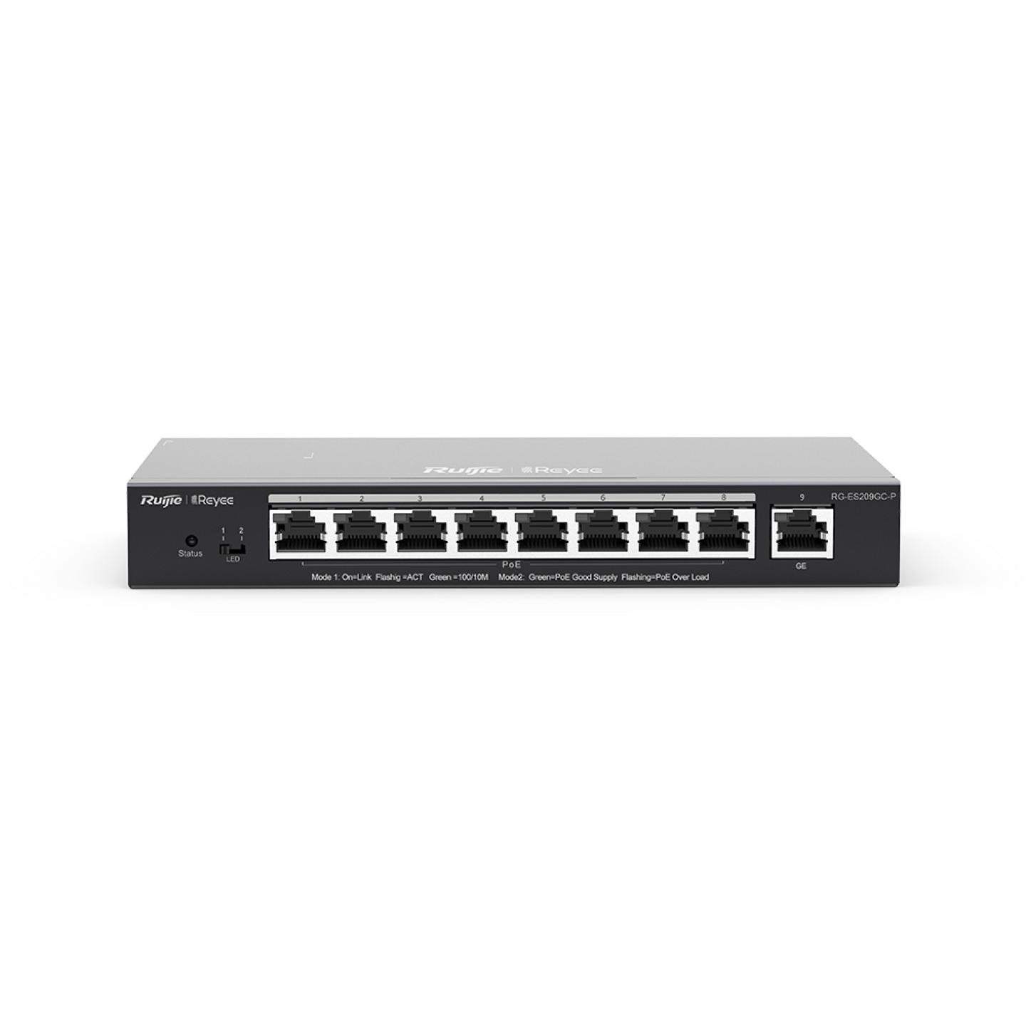 Ruijie RG-ES209GC-P GİGABİT SMART POE+ SWİTCH O 9 X 10/100/1000 SWİTCH