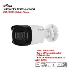 DAHUA HAC-HFW1200TL-A-0360B 2MP HDCVI IR Bullet Kamera