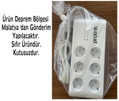 Prolink PR-SP06T Akım Korumalı Priz (6 soket)