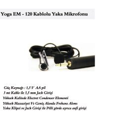 Yoga Em-120 Yoga Kablolu Yaka Mikrofonu