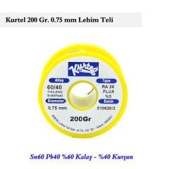 Kurtel 200 Gr. 0.75 mm Lehim Teli