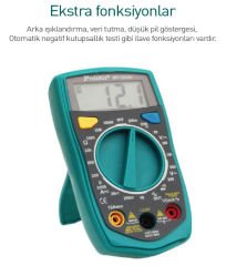 PROSKIT MT-1233D 1/2 DİJİTAL MULTİMETRE
