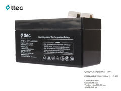 Ttec 12 Volt 1.3 Amper Kuru Tip Akü