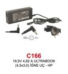 Notebook Adaptör C166 19,5V 4,62 A ULTRABOOK (4,5x3,0) İĞNE UÇ