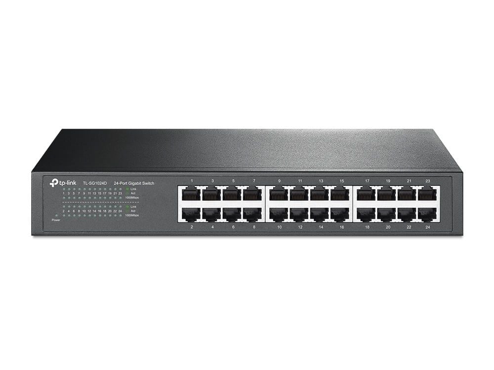 TP-LINK TL-SG1024D 24 PORT GIGABIT METAL KASA RACKMOUNT SWITCH