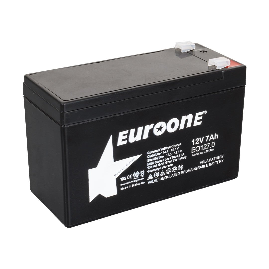 12 Volt 7 Amper Bakımsız Kuru Akü Euroone