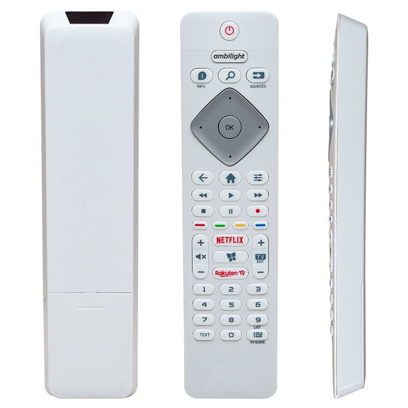 Philips Amblight Netflix Rakuten Tuşlu Beyaz Led Tv Kumanda