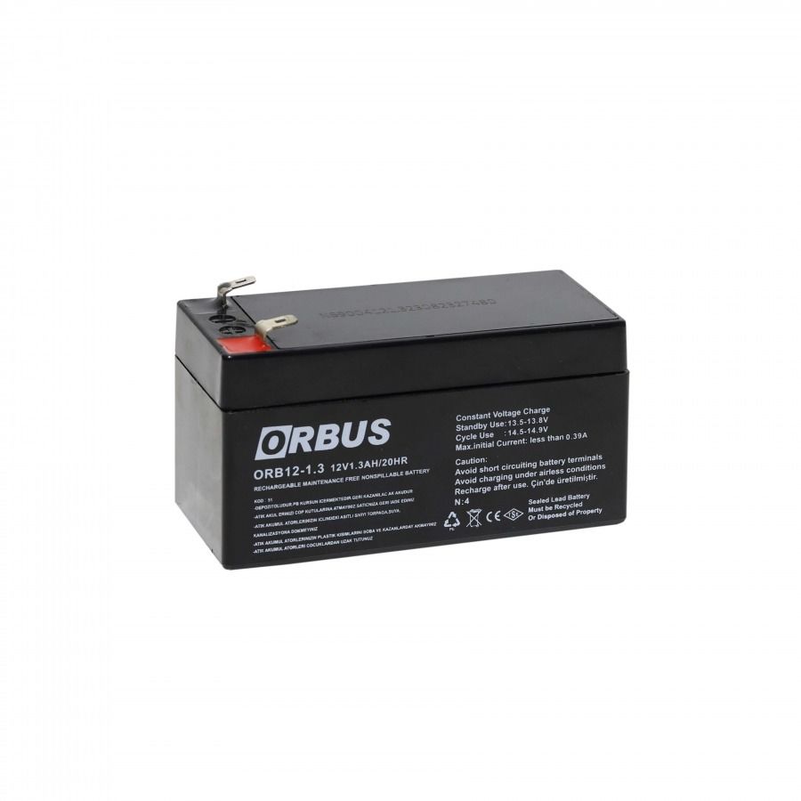 12V 1.3Ah Kuru Akü - Orbus