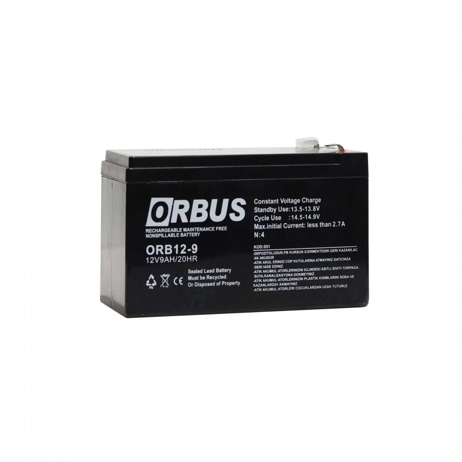 12V 9Ah Kuru Akü - Orbus