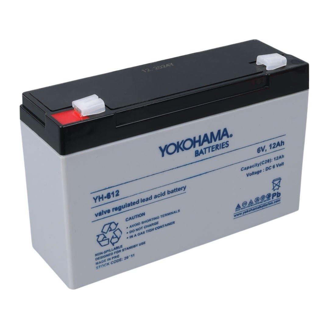 Yokohama YH- 612 6 Volt - 12 Amper Akü 6V 12A