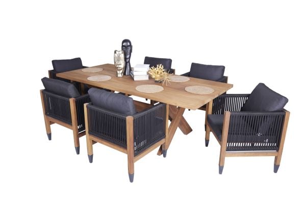 Soho Dining Set (1x Dining Table + 6x Dining Chair)