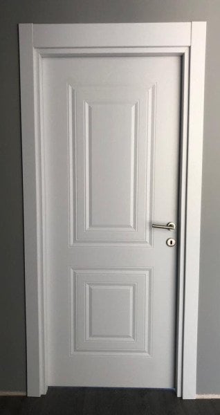 PVC Kaplı Oda Kapısı Simetri Beyaz