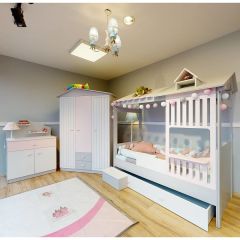 Trendy pink montessori çocuk odası