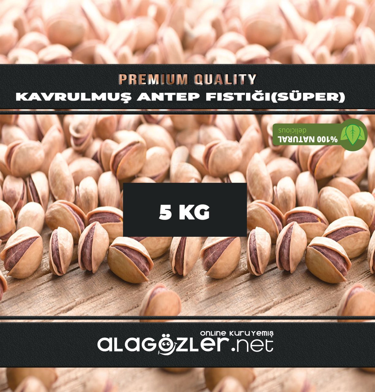 Kavrulmuş Tuzlu Antep Fıstığı(Süper)- 5 KG