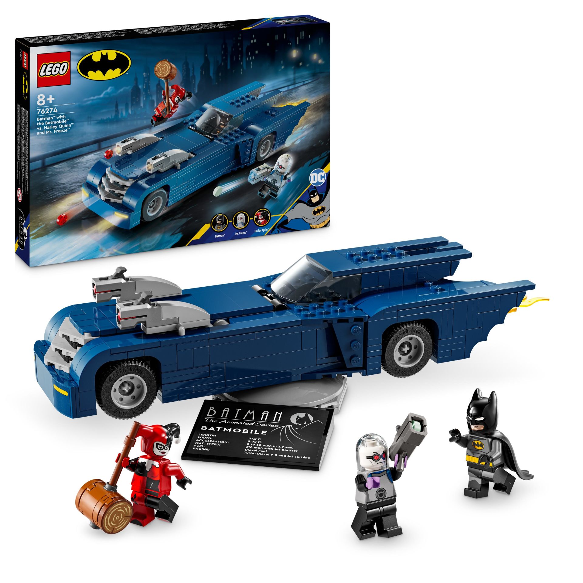 LEGO® DC Batman™: Batmobile™ ile Batman™, Harley Quinn™ ve Mr. Freeze™’e Karşı 76274