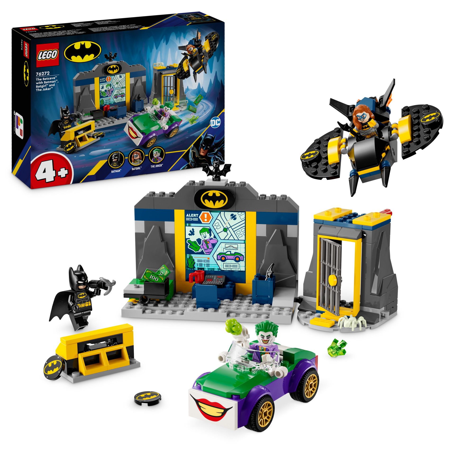 LEGO® DC Batman™: Batman, Batgirl™ ve Joker™ ile Batcave™ 76272