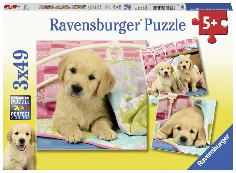 3x49p Puzzle Puppies
