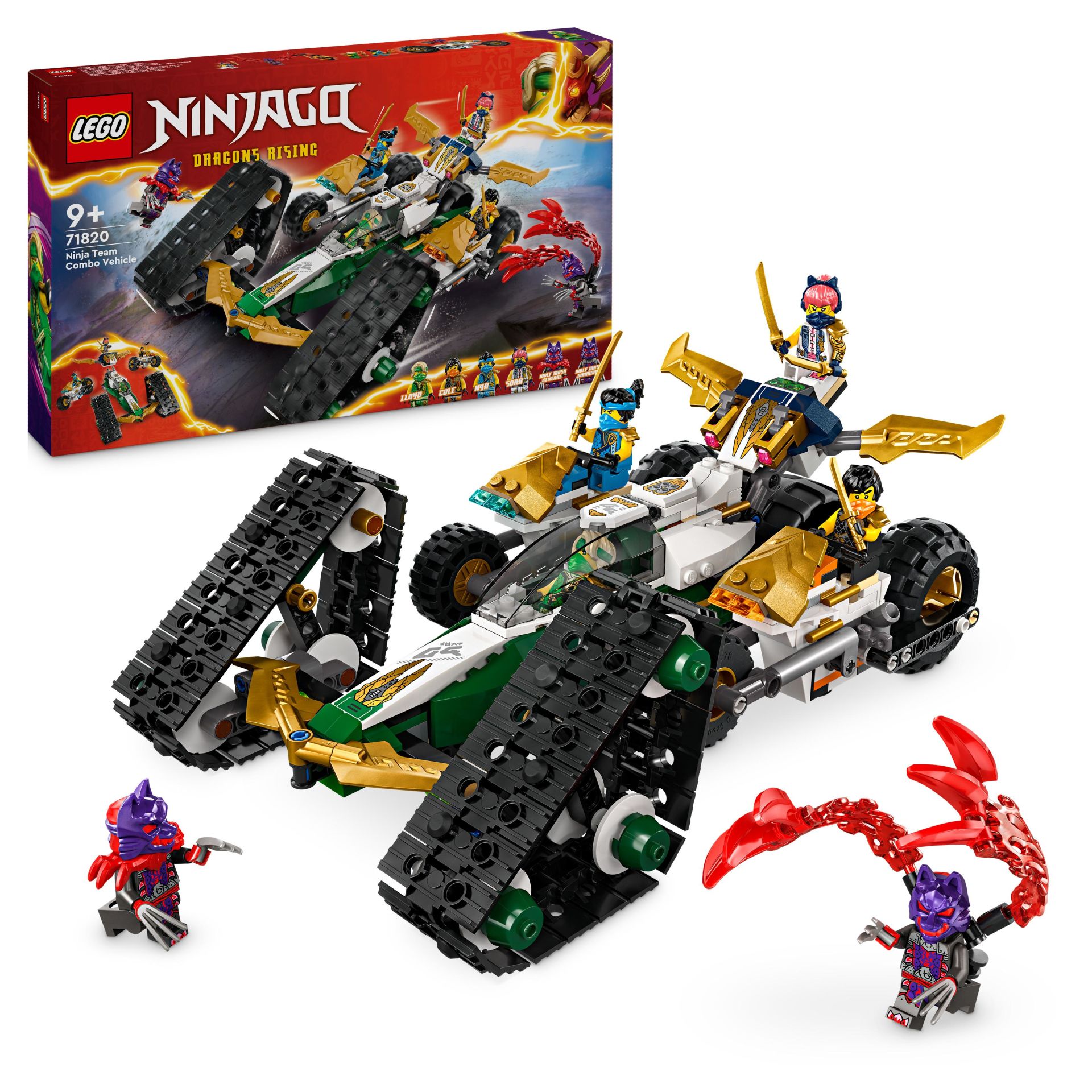 LEGO® NINJAGO® Ninja Ekibi Kombo Araç 4'ü 1 Arada Oyuncak 71820