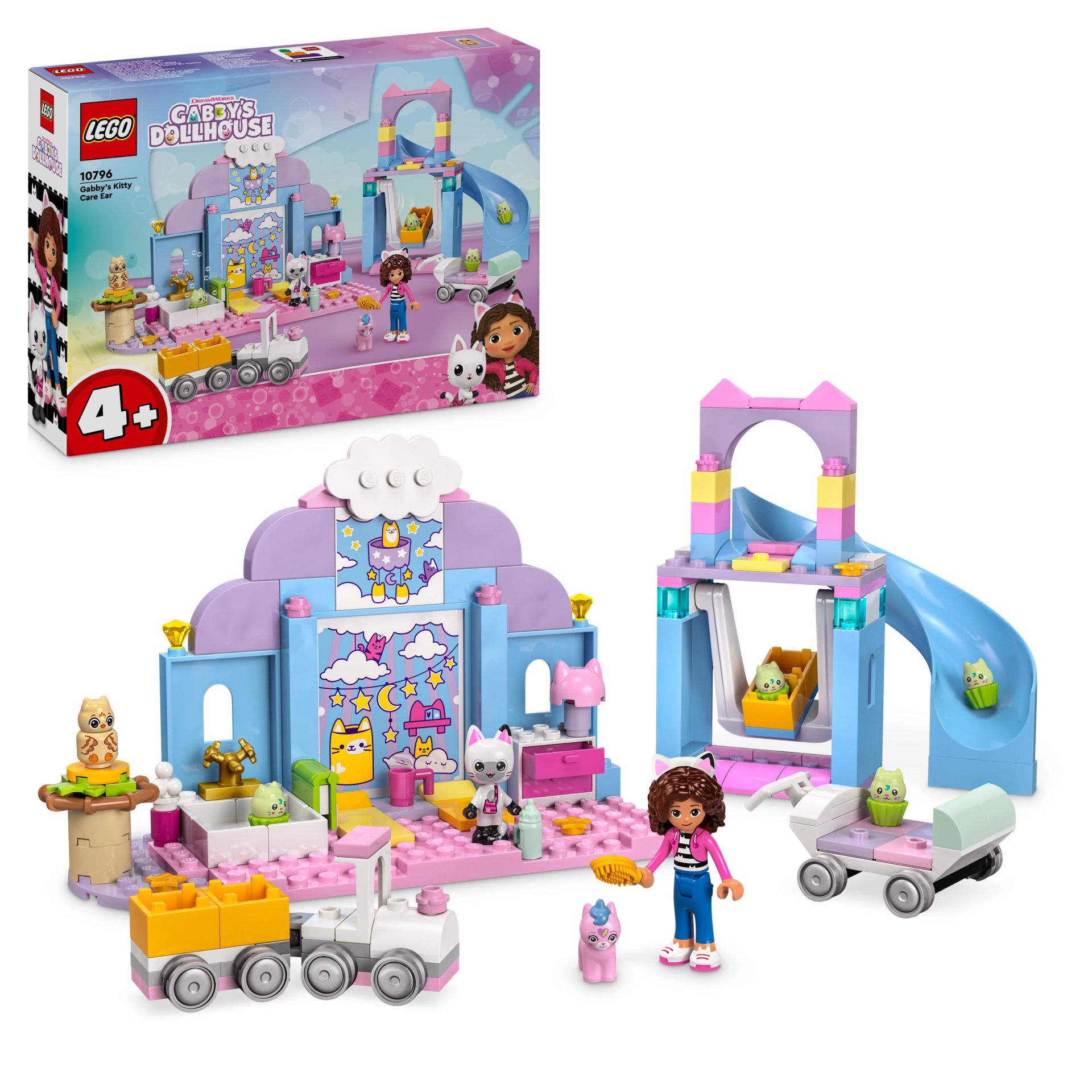 LEGO® 4+ Gabby’s Dollhouse Gabby’nin Kedicik Bakım Odası Oyuncağı 10796