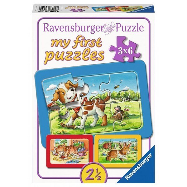 3x6p Puzzle Animal Friends