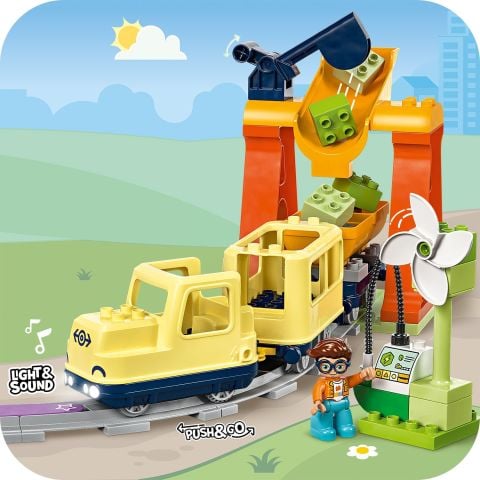 LEGO DUPLO® Town Büyük İnteraktif Mahalle Treni 10428 - 3 Yaş ve Üzeri Çocuklar için Eğitici Oyuncak Yapım Seti (103 Parça)