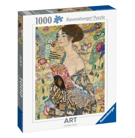 1000p Puzzle Klimt Yelpazeli Kadın