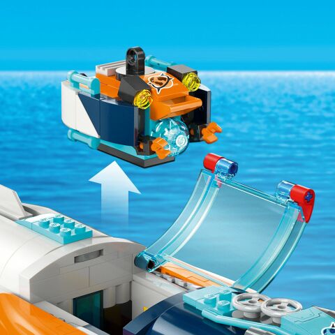 LEGO® City Derin Deniz Keşif Denizaltısı 60379 Oyuncak Yapım Seti (842 Parça)