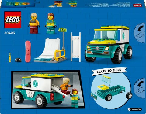 LEGO® City Acil Ambulansı ve Snowboardcu 60403