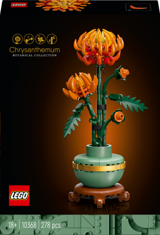 LEGO® Icons Krizantem Dekoratif Çiçek Yapım Seti 10368