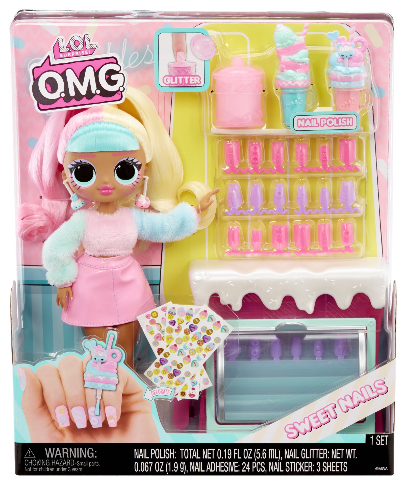 L.O.L. Surprise Sweet Nails OMG Candylicious Sprinkles Tatlı Dükkanı
