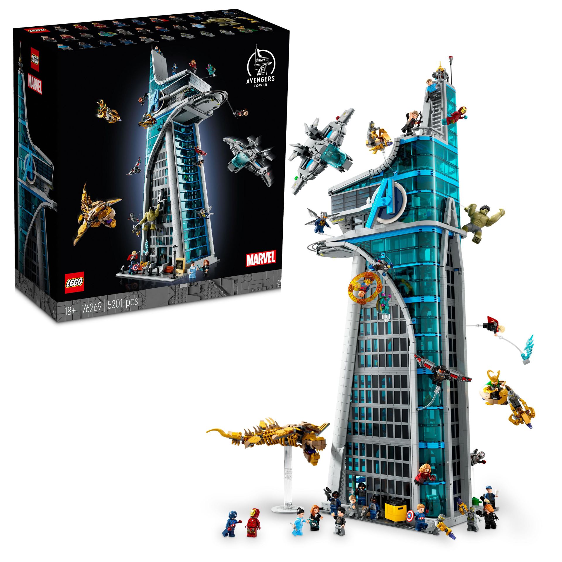 LEGO® Marvel Avengers Kulesi 76269 - Yetişkinler için 31 Figür ve Aksesuarlar İçeren Detaylı bir Model Yapım Seti (5201 Parça)