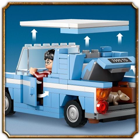 LEGO® Harry Potter™ Uçan Ford Anglia™ 76424 - Harry Potter Hayranları için Harry Potter ve Ron Weasley™ Minifigürü İçeren Koleksiyonluk Yaratıcı Oyuncak Yapım Seti (165 Parça)