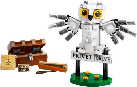 LEGO® Harry Potter™ Hedwig™, Privet Drive 4 Numara’da 76425 -Harry Potter Hayranları için Koleksiyonluk Yaratıcı Oyuncak Yapım Seti (336 Parça)