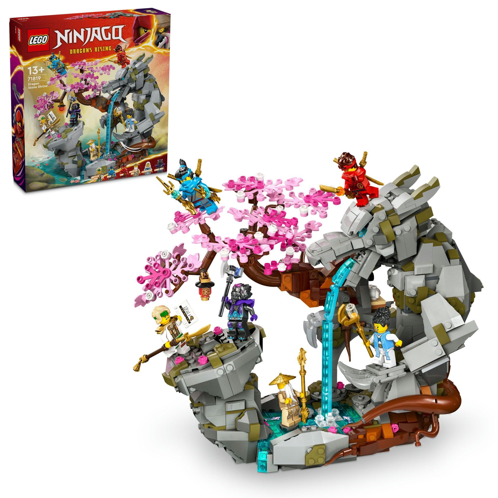 LEGO® NINJAGO® Ejderha Taşı Tapınağı 71819 - 6 Minifigür İçeren Yaratıcı Oyuncak Yapım Seti (1212 Parça)